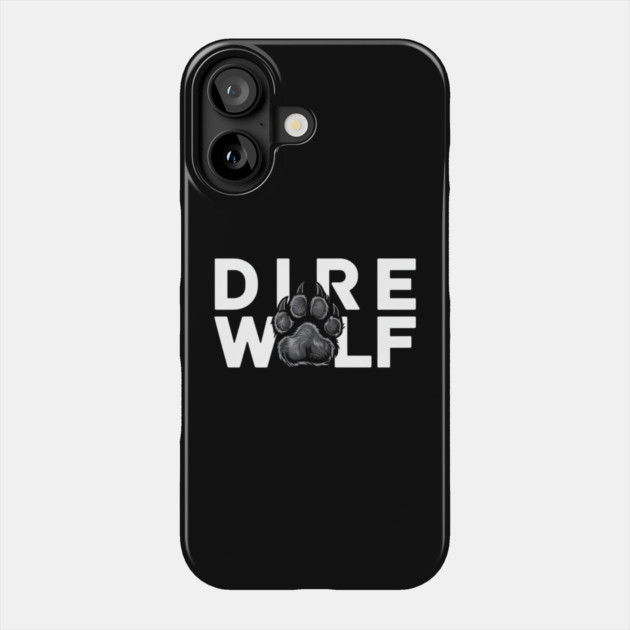 Dire-Wolf Phone Case by Creatifly Graphic Tees