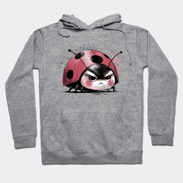 Grumpy Ladybug Hoodie by H. R. Sinclair