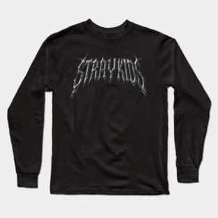 Stray Kids Liquid Metal Logo Long Sleeve T-Shirt