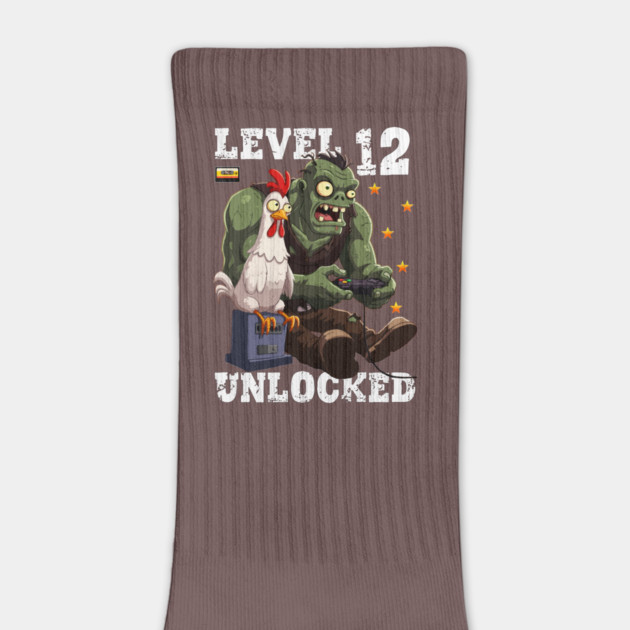 Level 12 Unlocked, Birthday - Zombie And Chicken by Megadorim