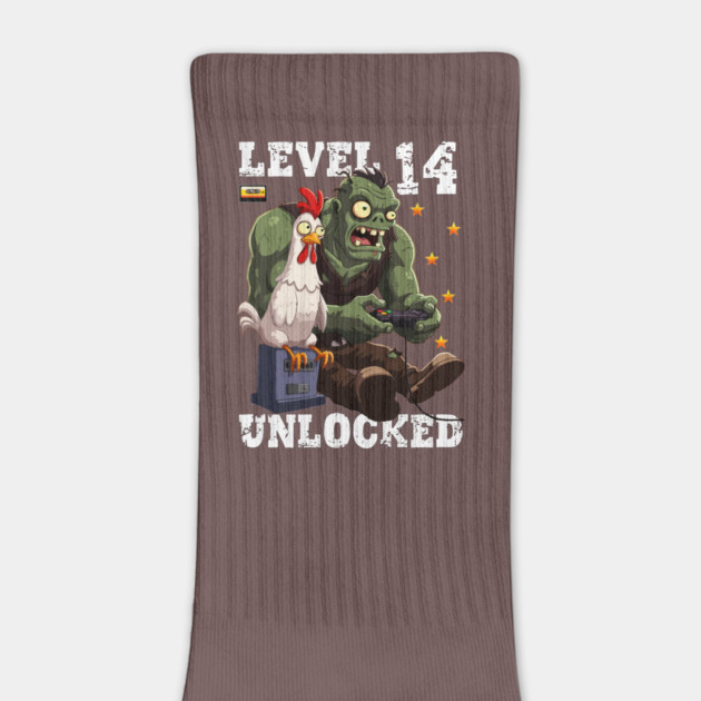 Level 14 Unlocked, Birthday - Zombie And Chicken by Megadorim