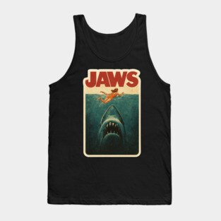 Classic Jaws Movie Poster Tank Top