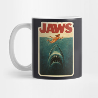 Classic Jaws Movie Poster Mug