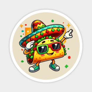 Kids-Dabbing-Taco-Cinco-de-Mayo-Funny-Mexican-Food-Dab-Boys-Kids Magnet