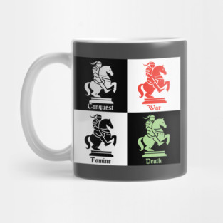 The Four Horsemen of the Apocalypse (Tile Version) Mug