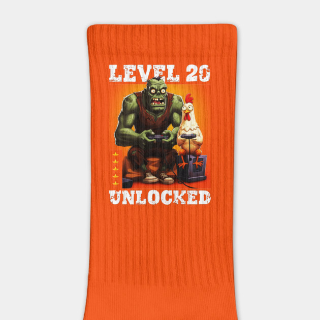 Level 20 Unlocked, Birthday - Zombie And Chicken #2 by Megadorim