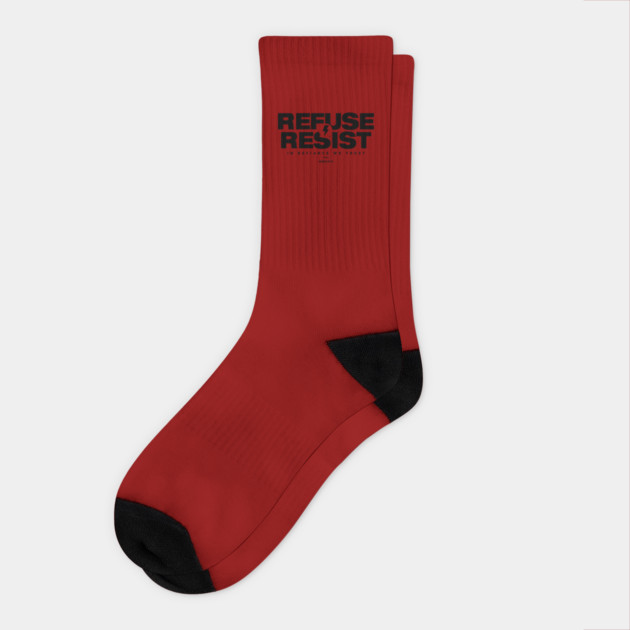 REFUSE RESIST Socks by artslaves
