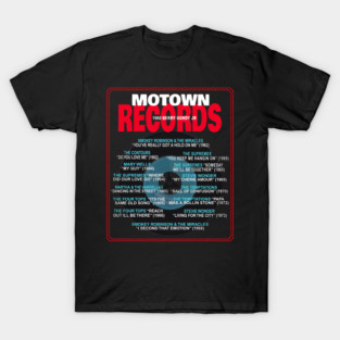 Motown Records Discography Series 2 - Greatest Hits T-Shirt