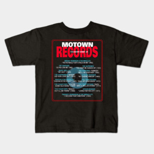 Motown Records Discography Series 2 - Greatest Hits Kids T-Shirt