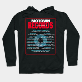 Motown Records Discography Series 2 - Greatest Hits Hoodie