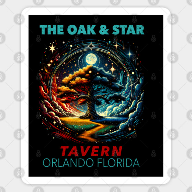 The Oak and Star Orlando Florida Theme Park Bar Sticker by Joaddo