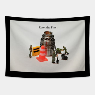 Reset The Pins - Weed Design Tapestry