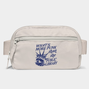 What’s more punk than the public library, Support Public Libraries shirt, vintage funny  raccoon meme shirt, feral raccoon Bag