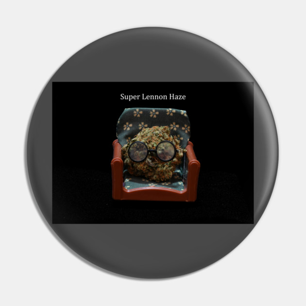 Super Lemon Haze Chilling - Weed Design Pin by MrGreenGenes420