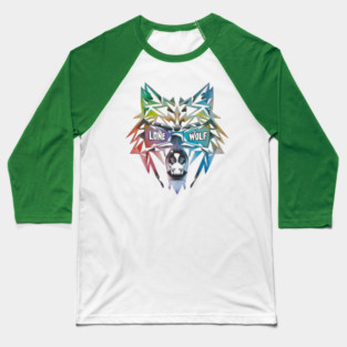 Lone Wolf. Independent Warrior! Baseball T-Shirt