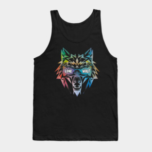 Lone Wolf. Independent Warrior! Tank Top