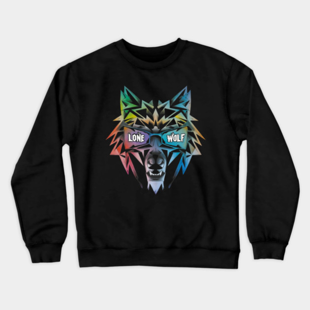 Lone Wolf. Independent Warrior! Crewneck Sweatshirt by JumpRopeaDope