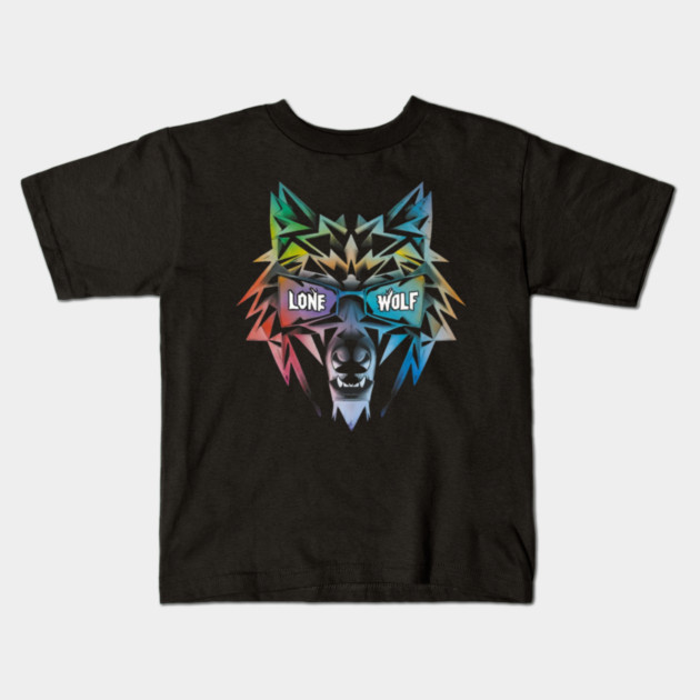 Lone Wolf. Independent Warrior! Kids T-Shirt by JumpRopeaDope