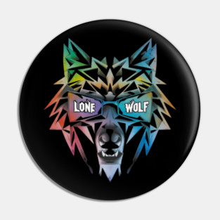 Lone Wolf. Independent Warrior! Pin