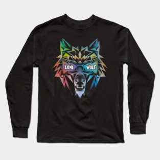 Lone Wolf. Independent Warrior! Long Sleeve T-Shirt