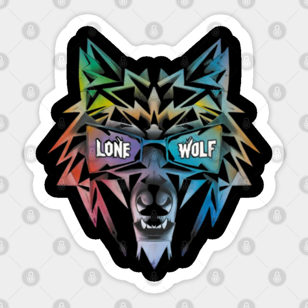 Lone Wolf. Independent Warrior! Sticker by JumpRopeaDope