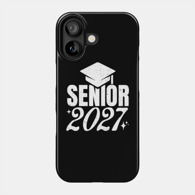 Senior - 2027 - Graduation - Class - of - 2027 - Retro Phone Case by ArtistTee ⭐⭐⭐⭐⭐