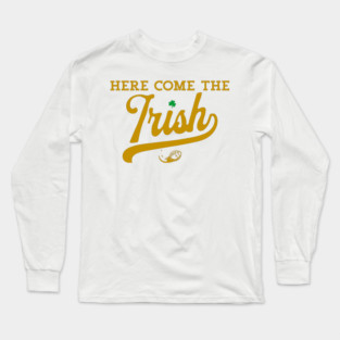 Here Come The Irish Fighting Irish Football Game Day Long Sleeve T-Shirt