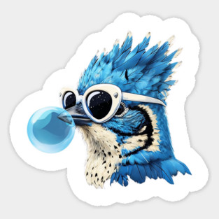 Blue Jay Wearing Sunglasses Magnet
