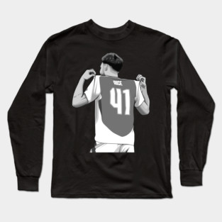 Declan Rice Black and White Version Long Sleeve T-Shirt