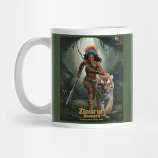 Zinaruh Keesara - Fierce Queen of the Wild - Charging Mug