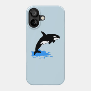 Killer Whale – Orca Leaping from Water, Cool Sea Creature for Coastal Vibes Phone Case