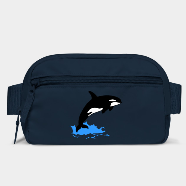 Killer Whale – Orca Leaping from Water, Cool Sea Creature for Coastal Vibes by DonWillisJrArt