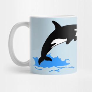 Killer Whale – Orca Leaping from Water, Cool Sea Creature for Coastal Vibes Mug