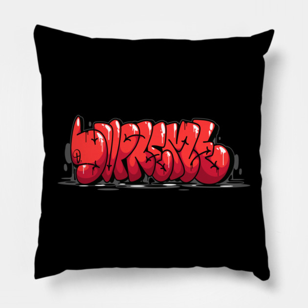 SUPREME GRAFFITI Pillow by DOSER