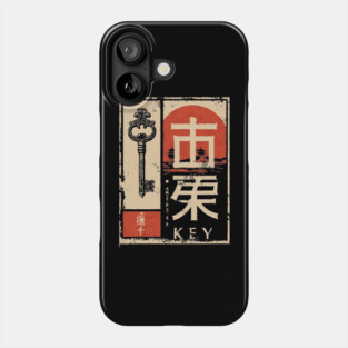 The Key – Minimalist Vintage Japanese Symbolic Print Phone Case