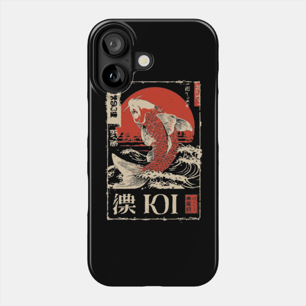 Koi Fish Yin Yang Poster – Japanese Minimalist Zen Flow Design Phone Case by TuncGK