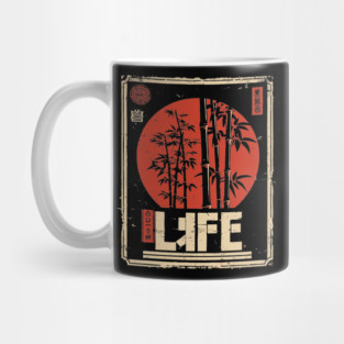 Bamboo Life Poster – Minimalist Japanese Nature-Inspired Zen Print Mug