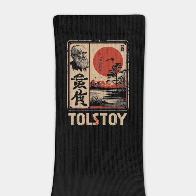 Tolstoy Wisdom Poster – Japanese Minimalist Literary Legend Print by TuncGK