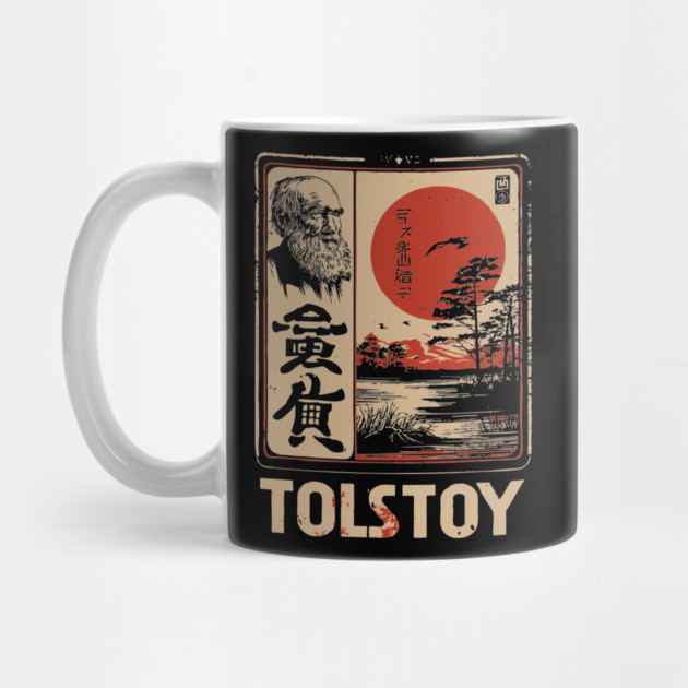 Tolstoy Wisdom Poster – Japanese Minimalist Literary Legend Print by TuncGK