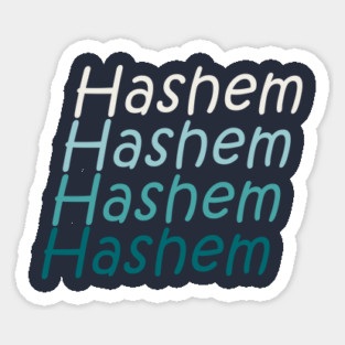 Hashem Gradient Repeats Sticker