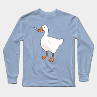 Goose with a knife Long Sleeve T-Shirt