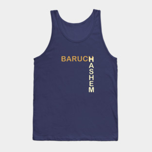 Baruch HaShem – L-Layout Typography Tank Top