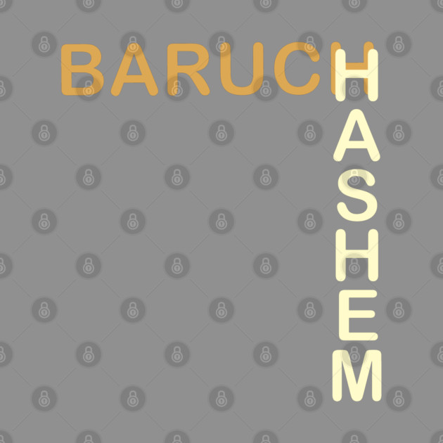Baruch HaShem – L-Layout Typography by Thank HaShem