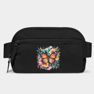 Watercolor Butterfly in a Dreamy Cosmic Garden Bag