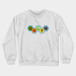 All Resources Zigzag Lineup with Water Crewneck Sweatshirt