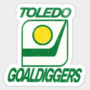 Defunct Hockey Team Toledo Goaldiggers Hockey Sticker