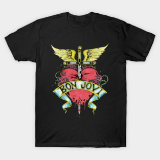 Bon Jovi Heart And Dagger T-Shirt