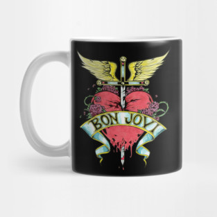 Bon Jovi Heart And Dagger Mug