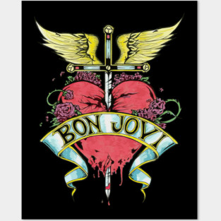 Bon Jovi Heart And Dagger Posters and Art