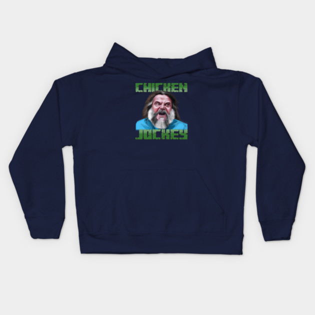 A Minecraft Movie: Steve & the Chicken Jockey Kids Hoodie by 51Deesigns